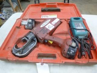 Burndy Products Cordless Pipe Crimper C/w Battery And Charger