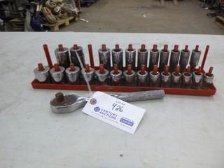 1/2in Ratchet C/w Incomplete Socket Set