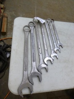 Qty Of (7) Assorted Size Wrenches