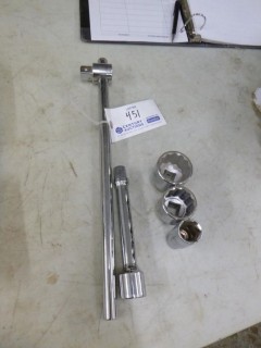 Procore 1in Dr Wrench C/w Extension And Assortment Of Sockets