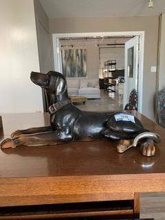 Relaxing Dog 4" wide x 22" long by 13" High