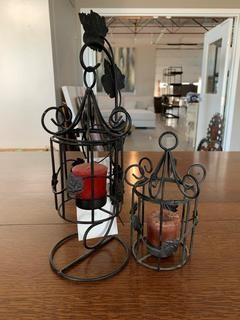 Bird Cage Candle Holders.