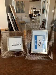 (2) Wire Picture Frames.