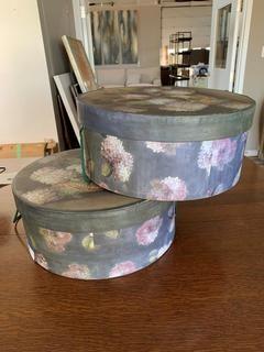 Painted Circle Containers.