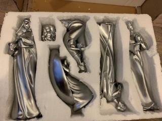 Silver 3 Wise Men Christmas Decorations (6).