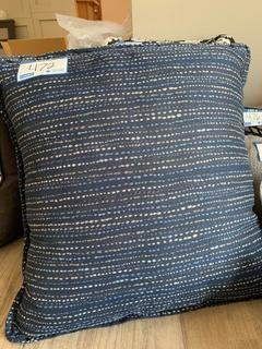 (2) Blue Throw Pillows.