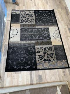 Black Vine Rug 62" x 86".