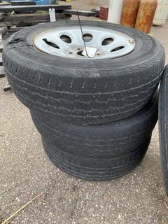 (4) 245 70 R17 Tires & Rims (Tires are no Good).