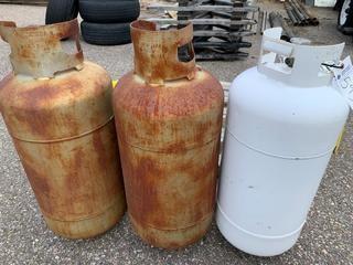 (3) 40 Pound Propane Bottles.