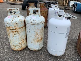 (3) 40 Pound Propane Bottles.