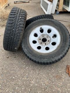 LT245/70 R17 Winter Tires & Rims.