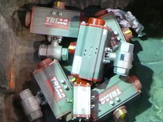 Qty Of (5) Spring Return Actuators And (1) Double Acting Actuator