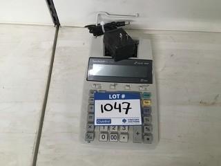 Sharp EL-1801V, 12 Digit, 2 Color Calculator.