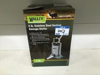 Valley Sportsman, 5 LB Stainless Steel Sausage Stuffer.