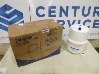 (2) Tank Pro Reverse Osmosis Water Storage Tank, Model RO-2236P, 1/4" NPTM, 60 PSI (EE3-33)