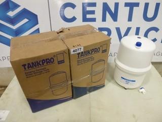 (2) Tank Pro Reverse Osmosis Water Storage Tank, Model RO-2236P, 1/4" NPTM, 60 PSI (EE3-33)