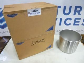 (4) Vollrath 3 Gallon Stainless Steel Pots (EE 3-32)