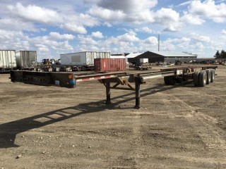 1996 Lode King 53' Triaxle Expandable Container Chassis c/w 11R22.5 Tires. S/N 2LDCC5336TE024912, Unit 163230.