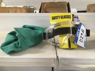 Safety Glasses & (2) Cold Weather Caps.