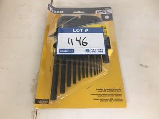 NEW Titan 25PC Hex Key Set.