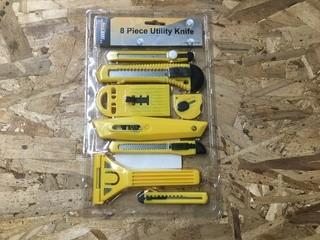 NEW 8Pc Utility Knife Set.