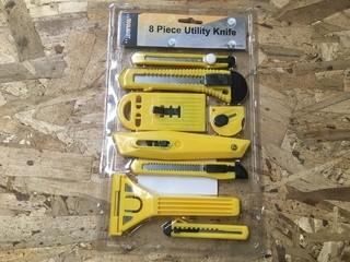 NEW 8Pc Utility Knife Set.