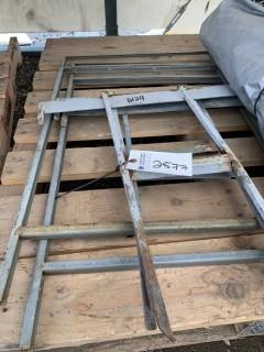 Metal Fence Pieces .