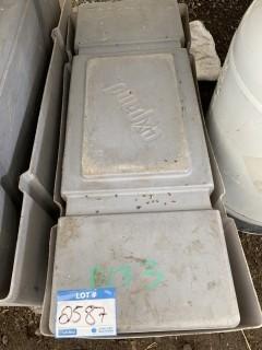(2) Plastic Bins .