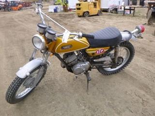 Yamaha CT1 Enduro Motorcycle, S/N CT1042517, c/w 175 2 Stroke, Showing 5,174 Miles, Front Tires 3.25-18, Rear Tires 4.00-18, SN CT1-042517 *NOTE: No Start, Running Condition Unknown, Engine Turns Over, Rear Tire Flat*