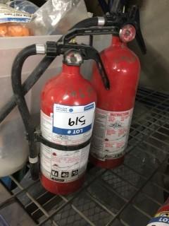 (2) Fire Extinguishers.