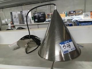 Pendant Lamp, Metal Shade, Requires Type A Bulbs.