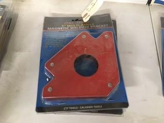 (2) 5" Magnetic Welding Brackets.