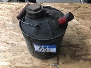 Old Metal Gas Can.