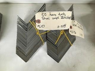 (50) Heavy Duty Steel Angle Brackets.