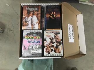 Box Of Comedy DVDs.