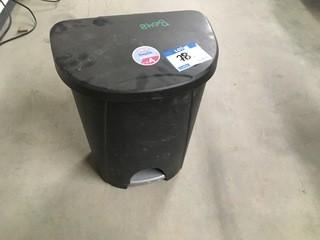 Black Midsize Garbage Can.