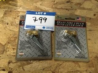 (2) New Brass Tire Chuck.