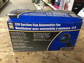 Power Fist, New 12 Volt Suction Cup Auto Fan.