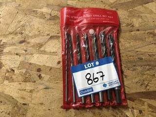 New 7 Piece 6" Brad Point Bit Set.