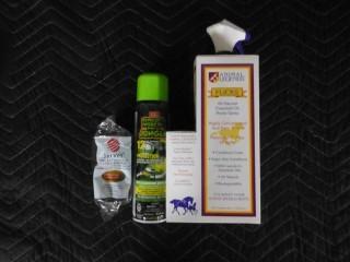 Animal Legends Natural Essential Oil Horse Spray, Jungle Juice Syrvet Flexible Bandage & Assorted Farm Items
