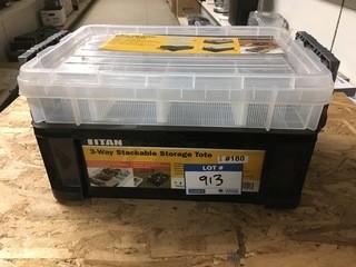 Titan Stackable Storage Tote (Damaged).