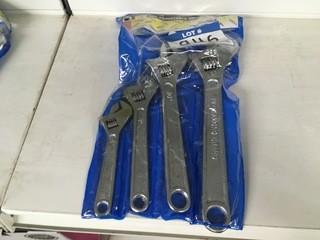 4 Piece Adjustable Wrench Set.