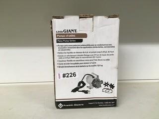 New Little Giant 115 Volt Utility Pump.