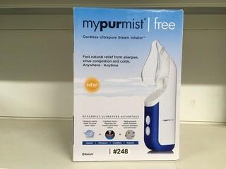 MyPurmist Free Cordless Steam Inhaler.