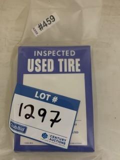 Tags For Used Tires.