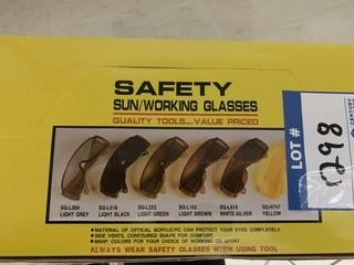 (12) Pair Clear Safety Glasses.
