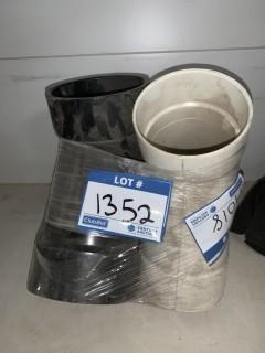 (1) 4.5 " 3 Way, (1) 5 " 3 Way Plumbing Fittings.