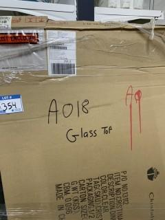 Glass Top For A Table, 35" X 60 ".