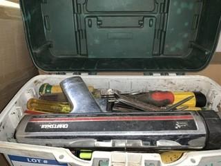 Tackle Box W/ Various Hand Tools.