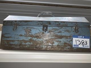 Steel Tool Box, Couple Used Drill Bits.